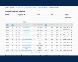User Friendly Schedule
