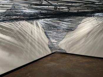 Pictured: An art installation titled “Beyond Indigo” by Jennifer “Baggs” McKelvey. Pictured: An art installation titled “Beyond Indigo” by Jennifer “Baggs” McKelvey.
