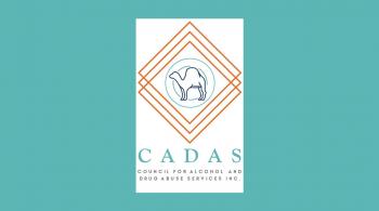 letters CADAS against teal background